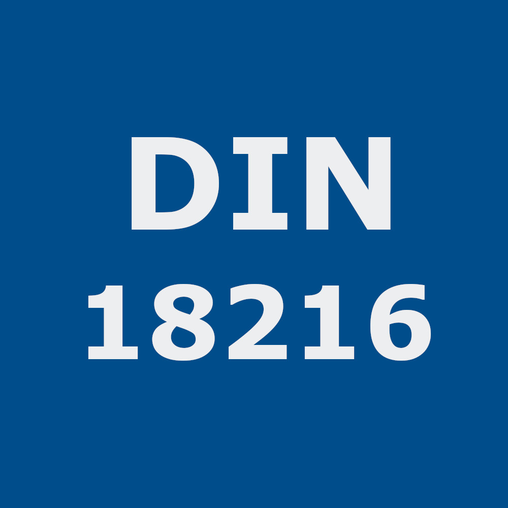 volgens DIN 18216